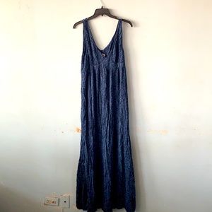 H&M blue printed dress